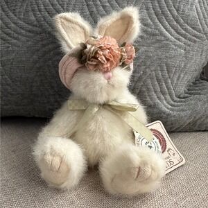 NEW‎ Boyds Bears Piper Lapine Spring Rabbit Bunny 918430 Plush Flower Hat 1996
